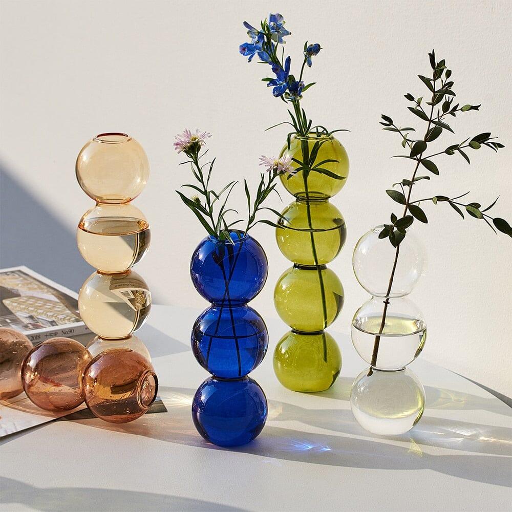 Elegante Vaso de Vidro com Design Inspirado em Lagarta - Sereny House